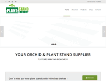 Tablet Screenshot of plantstandfactory.com